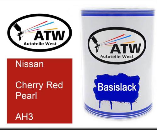 Nissan, Cherry Red Pearl, AH3: 500ml Lackdose, von ATW Autoteile West.